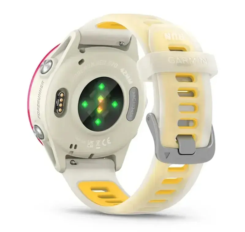 Смарт-часы Garmin Forerunner 570 42mm Raspberry with Mango/Translucent Bone with Silver Buckle (010-02970-42) - фото 7