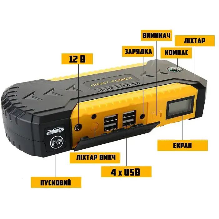 Пускозарядное устройство XPRO TM19D (24392-TM19D_1525) - фото 2