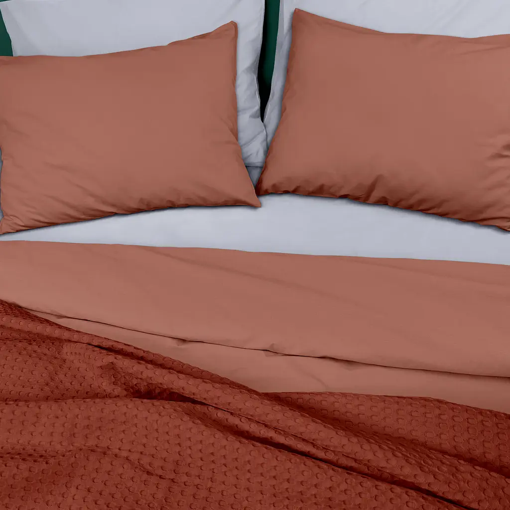 Плед-покрывало Cosas Cinnamon Waffle Weave 110х140 см корица (Blanket_29Сinnamon_WaffleWeave_110x140) - фото 2