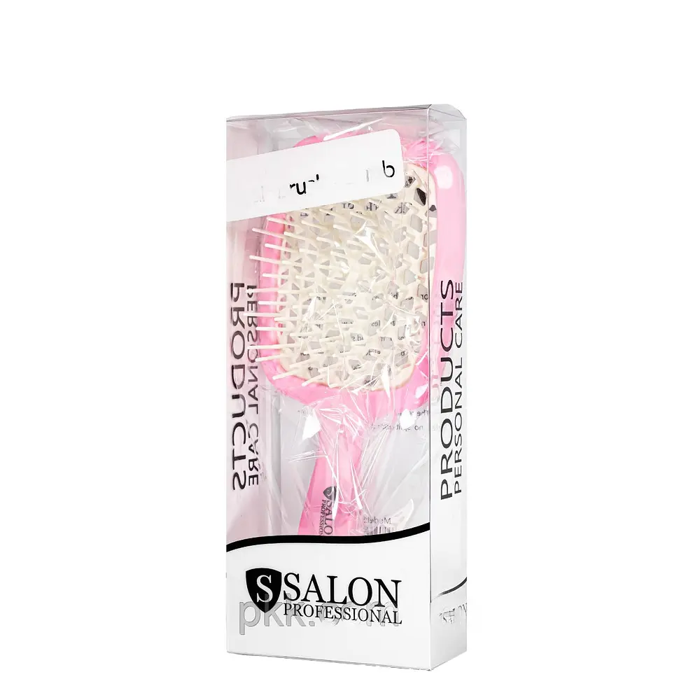 Щітка для волосся Salon Professional продувна 20 см SP0099 SL, Рожева з білим - фото 8