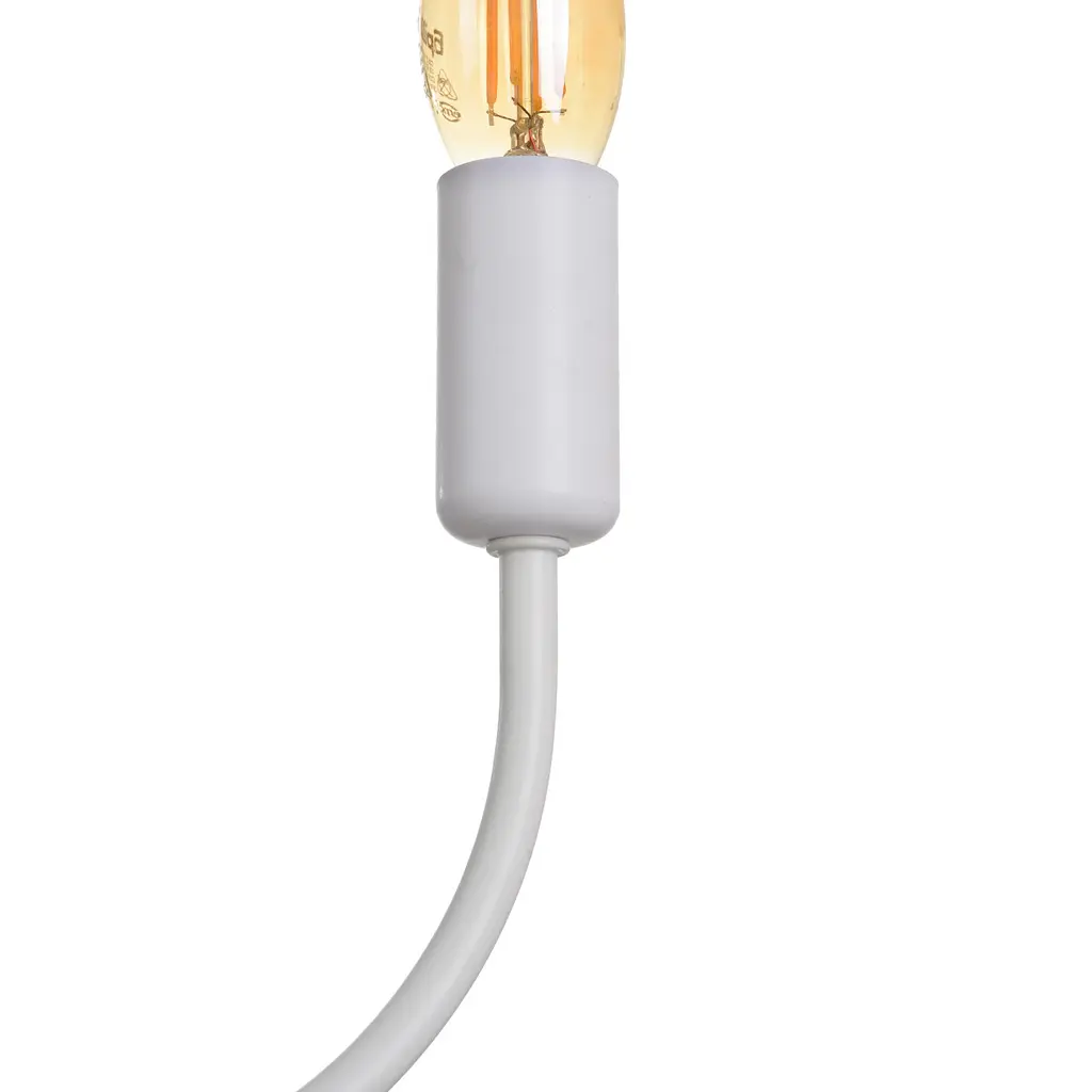 Люстра подвесная Brille свеча Е14 40W WH (BKL-726S/5) - фото 4