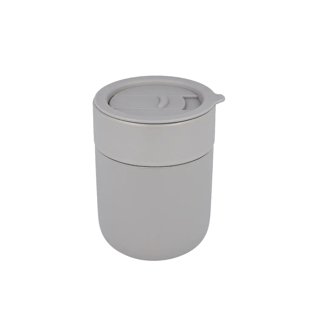 Кавові чашки з кришками Cute Travel Mugs з захисним силіконовим чохлом Olive 295 мл - фото 8