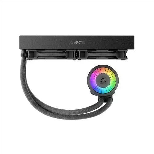 Система рідинного охолодження Arctic Liquid Freezer III Pro 280 A-RGB, Black, вентилятори 2х140 мм, 400-2500 обертів/хв, сумісність з Intel/AMD: LGA1700, LGA1851/AM4, AM5 (ACFRE00183A) - фото 2