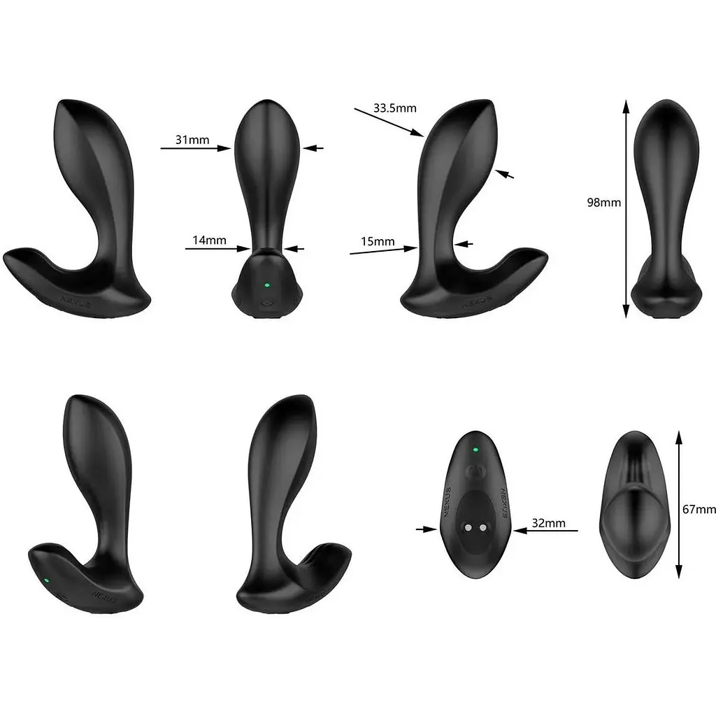 Анальная пробка Nexus DUO Remote Control Beginner Butt Plug Small Black - фото 2
