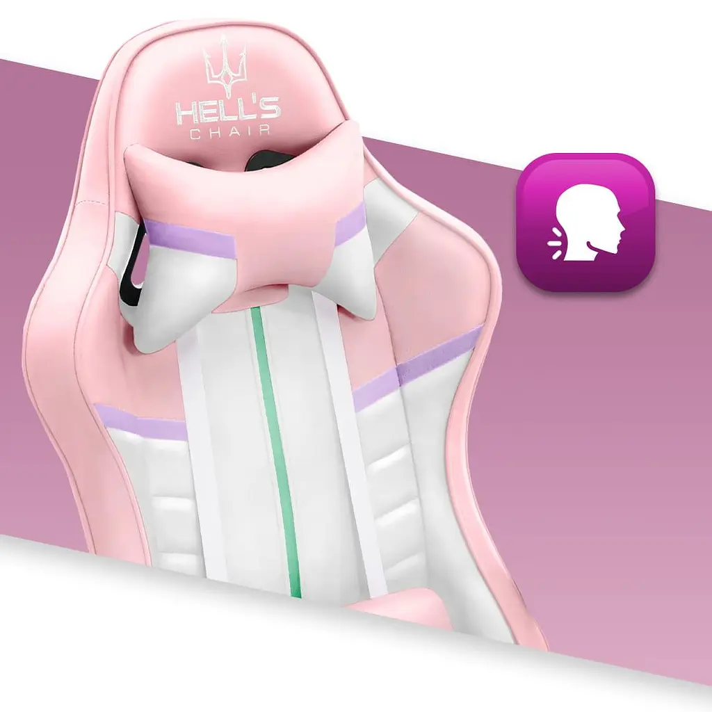 Комп'ютерне крісло Hell's Chair HC-1004 Rainbow PINK - фото 3