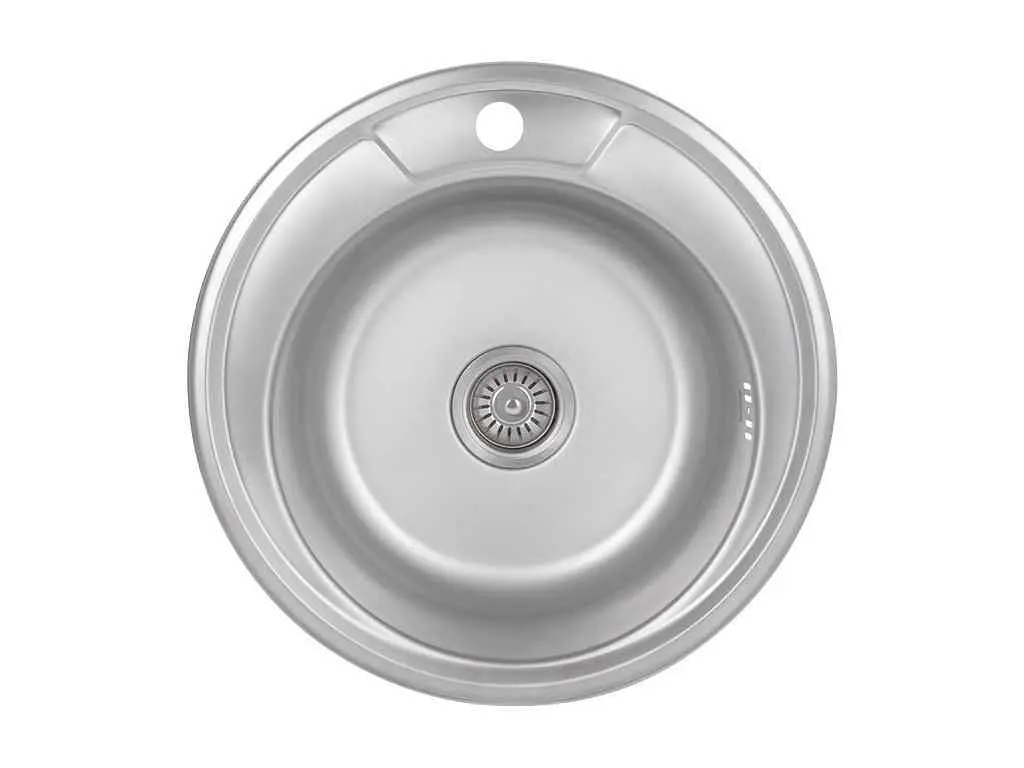 Мийка врізна Brinex 490x490х160мм 1 490-A, Satin 0,6мм BRIN490SAT06