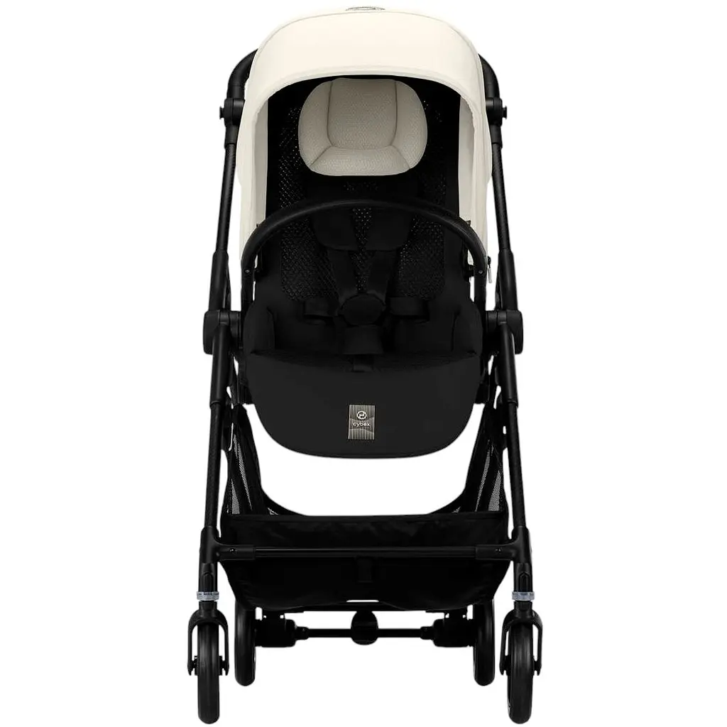 Коляска Cybex Melio Carbon Canvas White з бампером (525000035) - фото 2