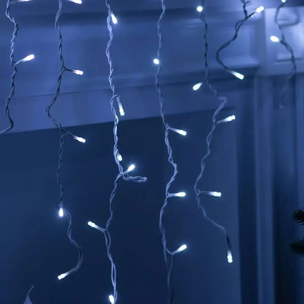 Гірлянда GarlandoPro Бахрома вулична 90 LED 3 м від мережі, білий (3МWW) - фото 10