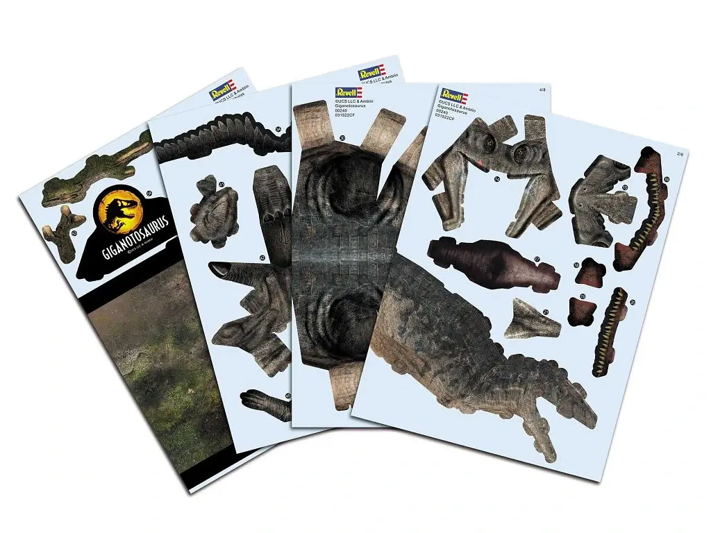 3D пазл Гигантозавр - Парк Юрского периода Jurassic World Dominion Revell 00240 - фото 8