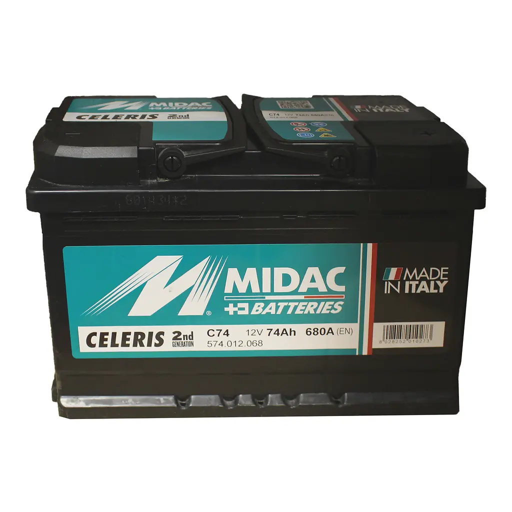 Аккумулятор 6СТ-74A MIDAC CELERIS, 12V, 74Ah (-/+) евро, EN680А - фото 2