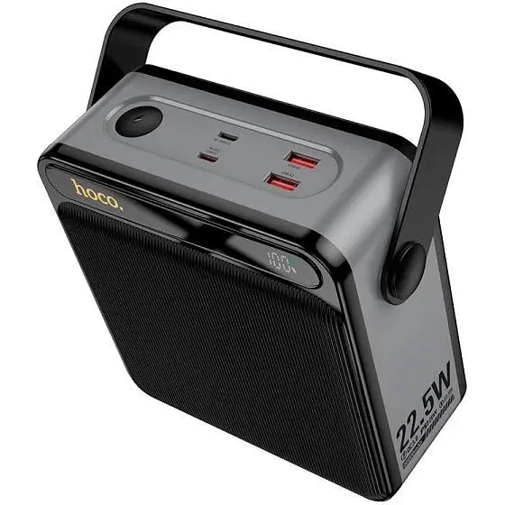 Зовнішній акумулятор Hoco J161 80000mAh 22.5W Black [156840] - фото 3