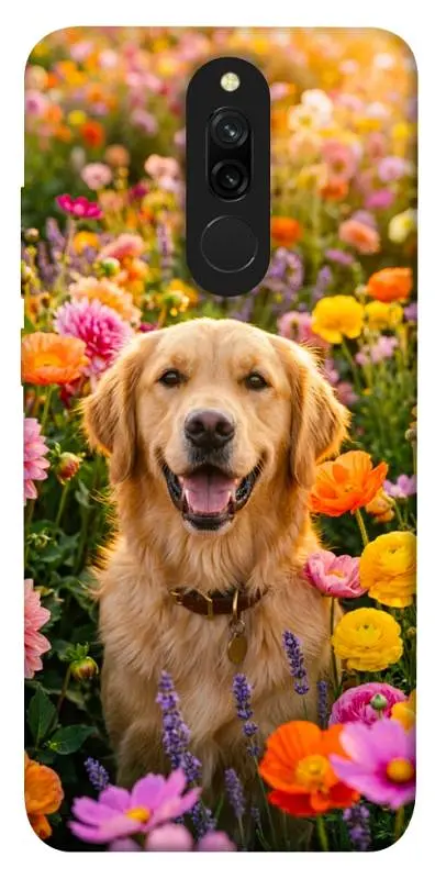 TPU чохол Demsky Flowery labrador для Xiaomi Redmi 8