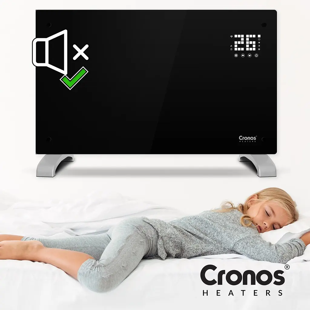 Конвекторный обогреватель Cronos Heaters 2в1 2000W Wi-Fi Black - фото 7