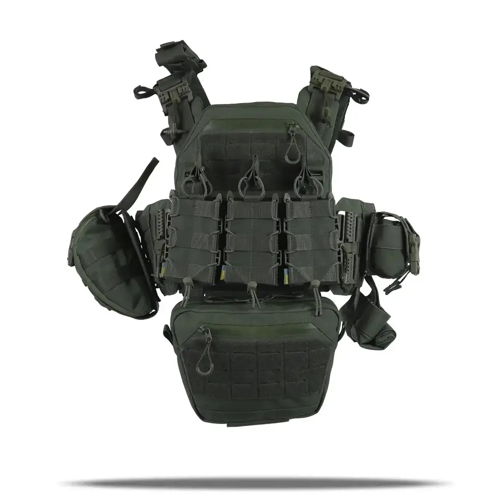 Плитоноска Kiborg GU gen.2 + 8 підсумків Khaki (1000-k55001) - фото 2