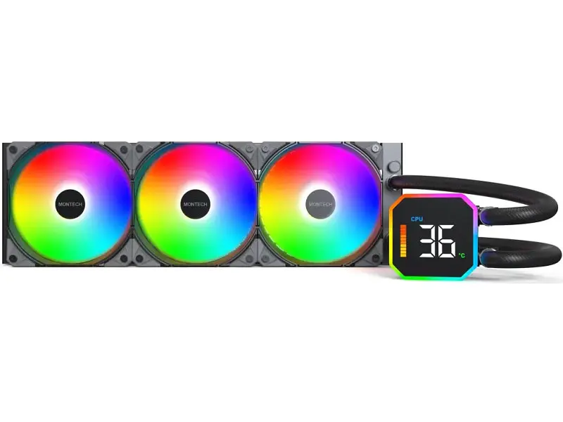 Водяне охолодження Montech HyperFlow Digital 360 Black