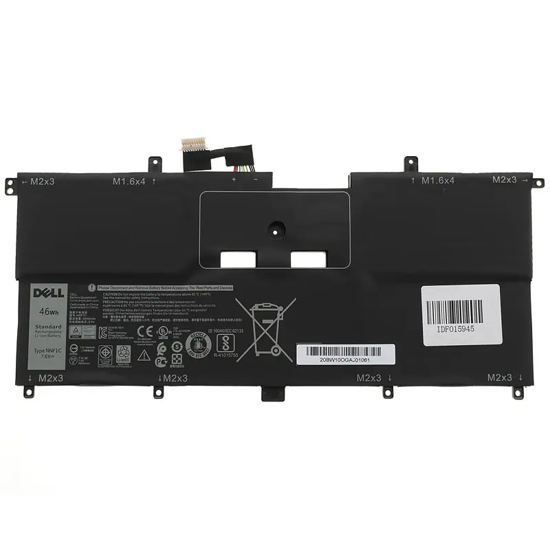 Акумулятор для ноутбука Dell NNF1C (XPS 13 9365, P71G) 7.6V 5940 mAh 46Wh Black (HMPFH) - фото 3