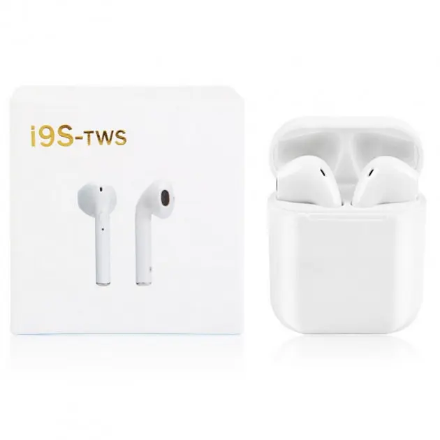 Бездротові навушники TWS i9s з боксом для заряджання White (au063) - фото 3