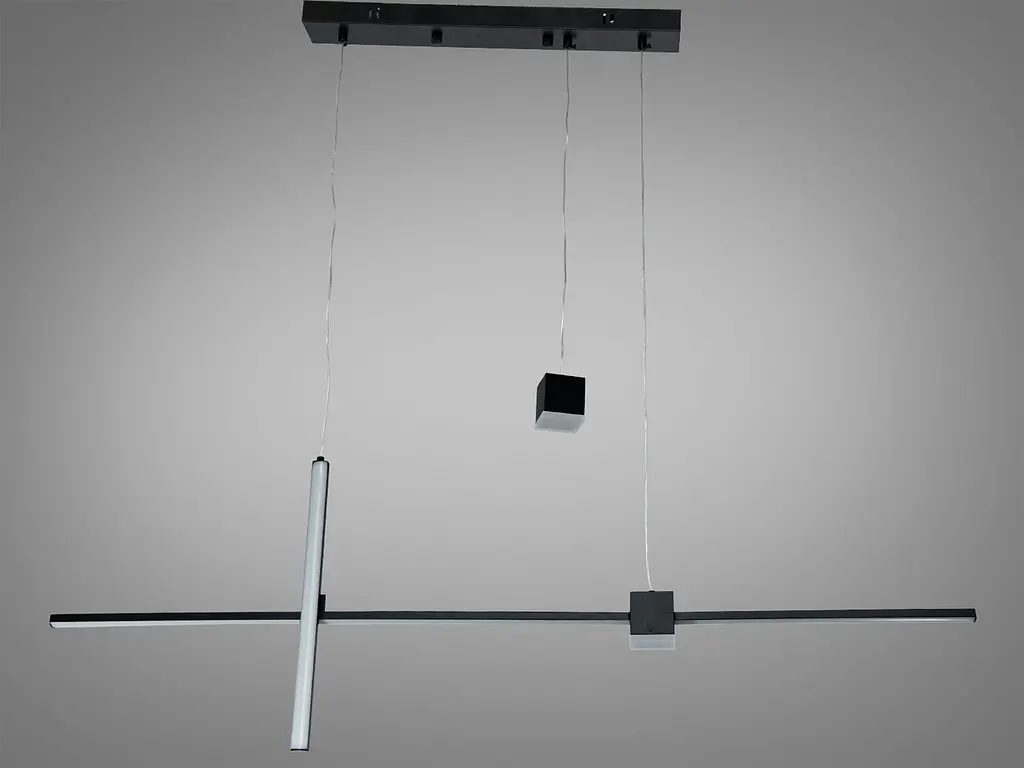 Підвісна люстра LED Diasha 5221A/1100BK чорна 27 Вт 5 м² - фото 5