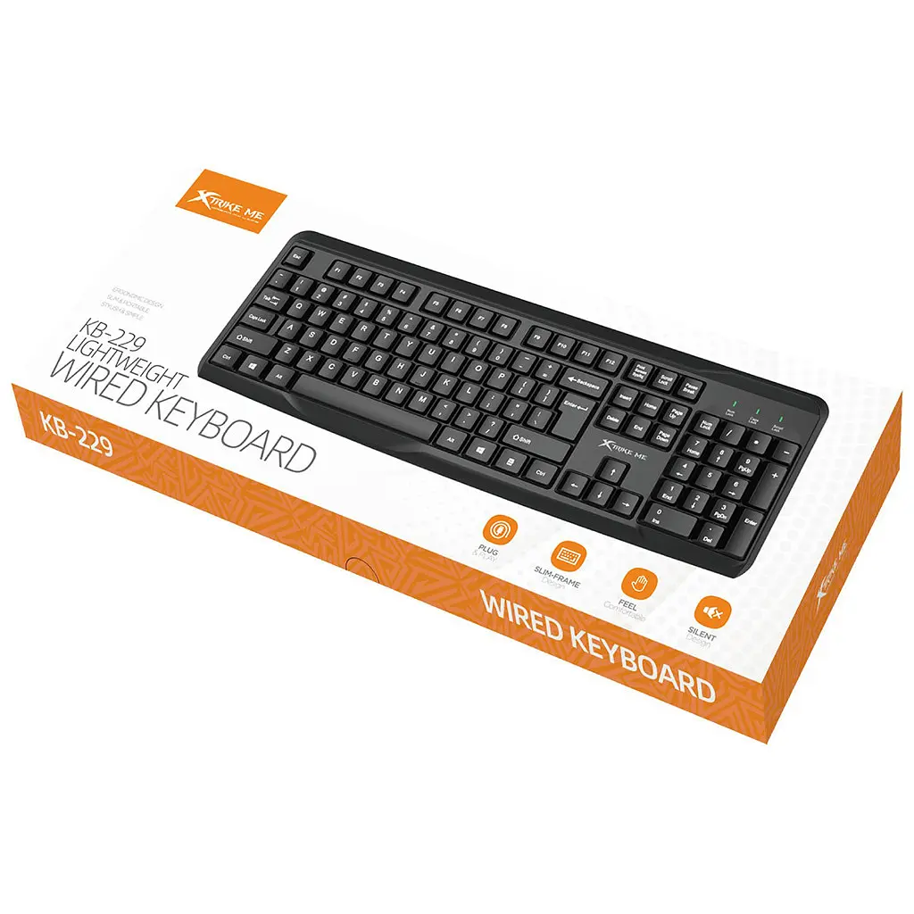 Клавіатура Xtrike ME KB-229 USB UA Black (KB-229UA) - фото 6