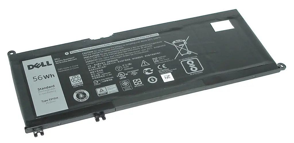 Акумулятор для ноутбука Dell 33YDH Inspiron 17-7778 15.2V Black 3500 mAh - фото 2