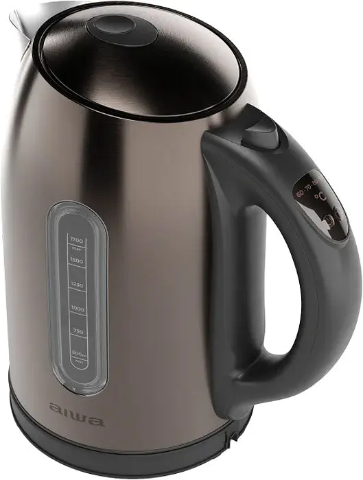 Електрочайник AIWA KAWAKO AKT-3000D 2200Вт/ 1.7л/ Strix/ встановлення температури нагріву/ метал - фото 2