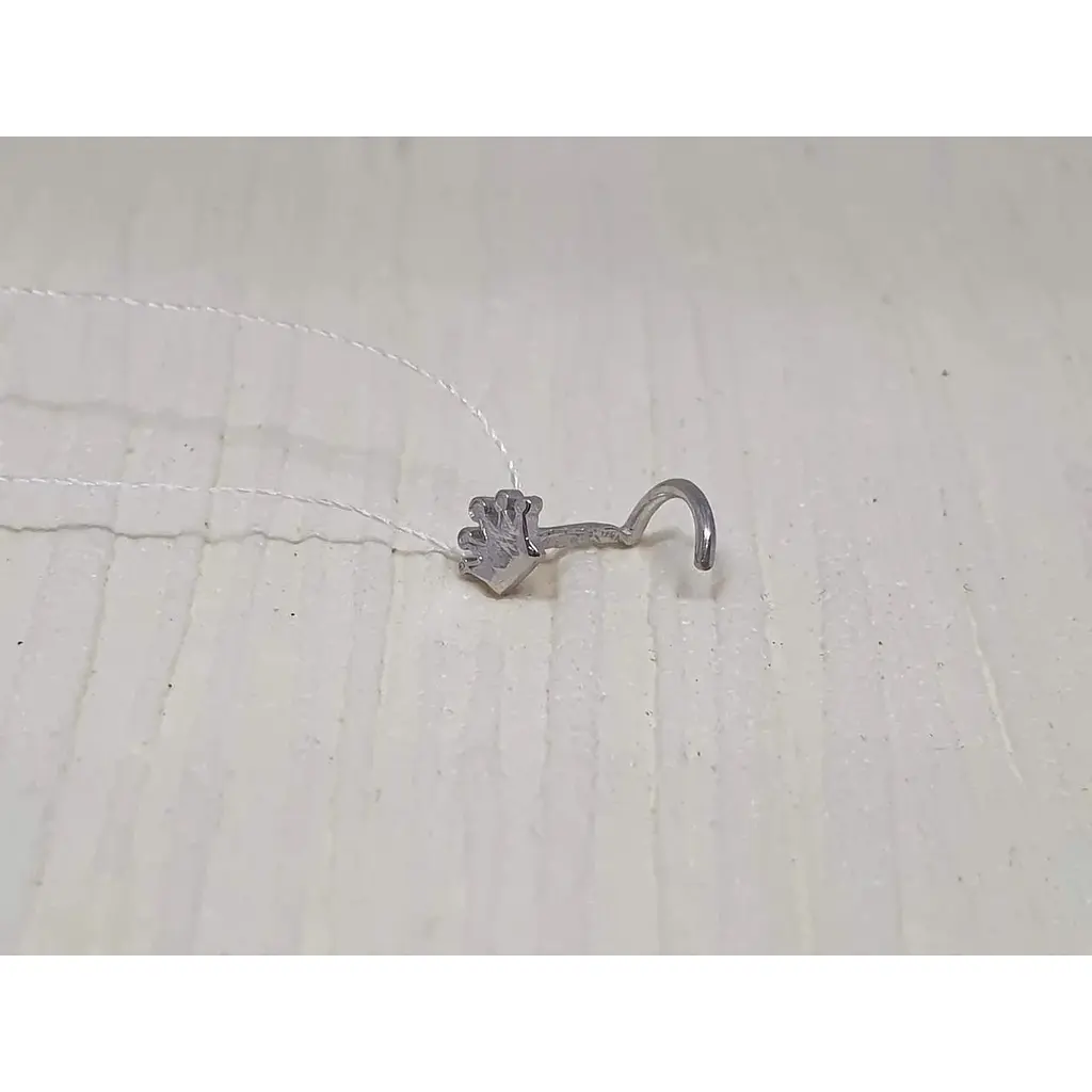 Серебряная серьга-пирсинг Астор в нос. 918-2437Р - фото 2