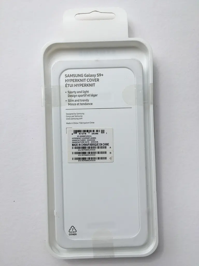 Чохол протиударний синтетичний Cover Hyperknit EF-GG965 для Samsung S9 Plus Gray - фото 4
