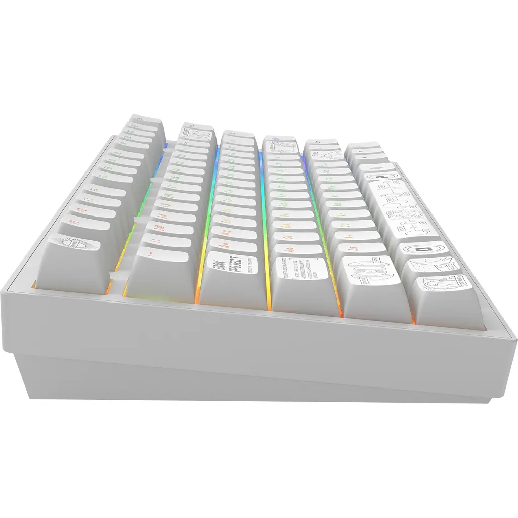 Клавиатура Dark Project ALU81 Terra Nova PBT RGB Mech G3MS Moonstone White (DPKB_NOVA_81_ANSI_WHITE_UA) - фото 9