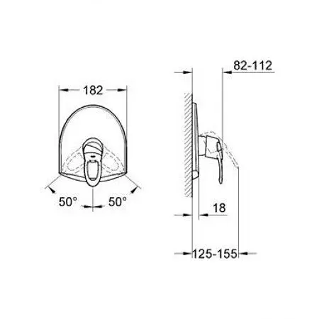 Змішувач для душу Grohe Chiara 19156000, Хром - фото 2