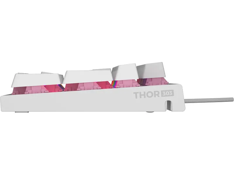 Клавіатура Genesis Thor 303 RGB Outemu Peach Silent White (NKG-1879) - фото 6