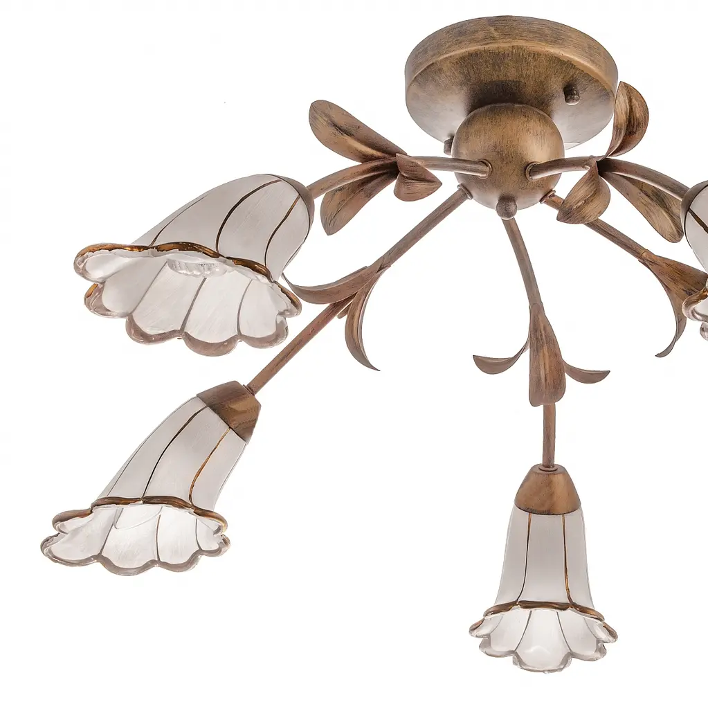 Люстра потолочная Brille флористика E14 60W BR (LK-199S/5) - фото 3