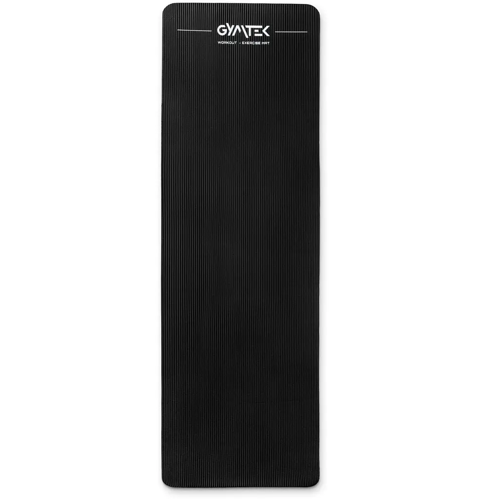 Килимок (мат) для йоги та фітнесу Gymtek NBR 1см чорний - фото 3