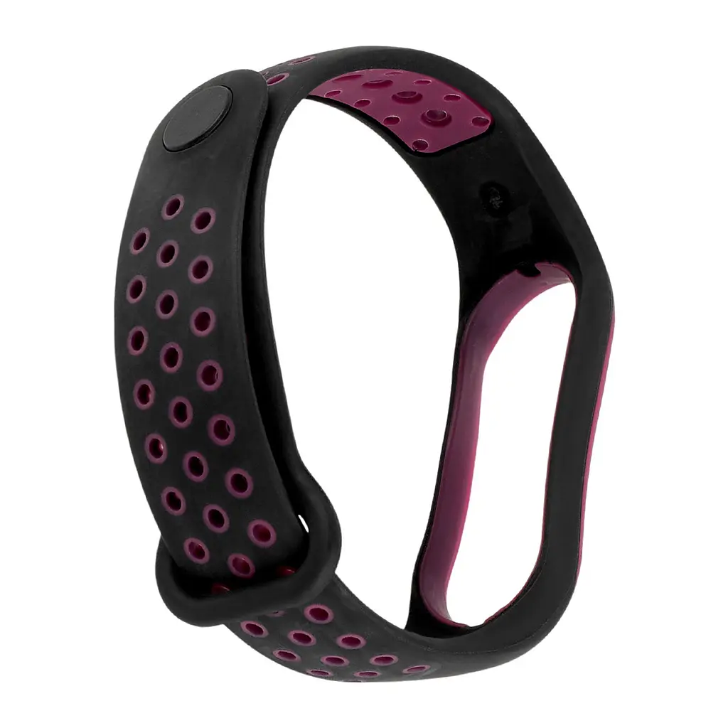 Ремінець Nike Sport Mi Band 5/6/7 Чорний Purple - фото 2