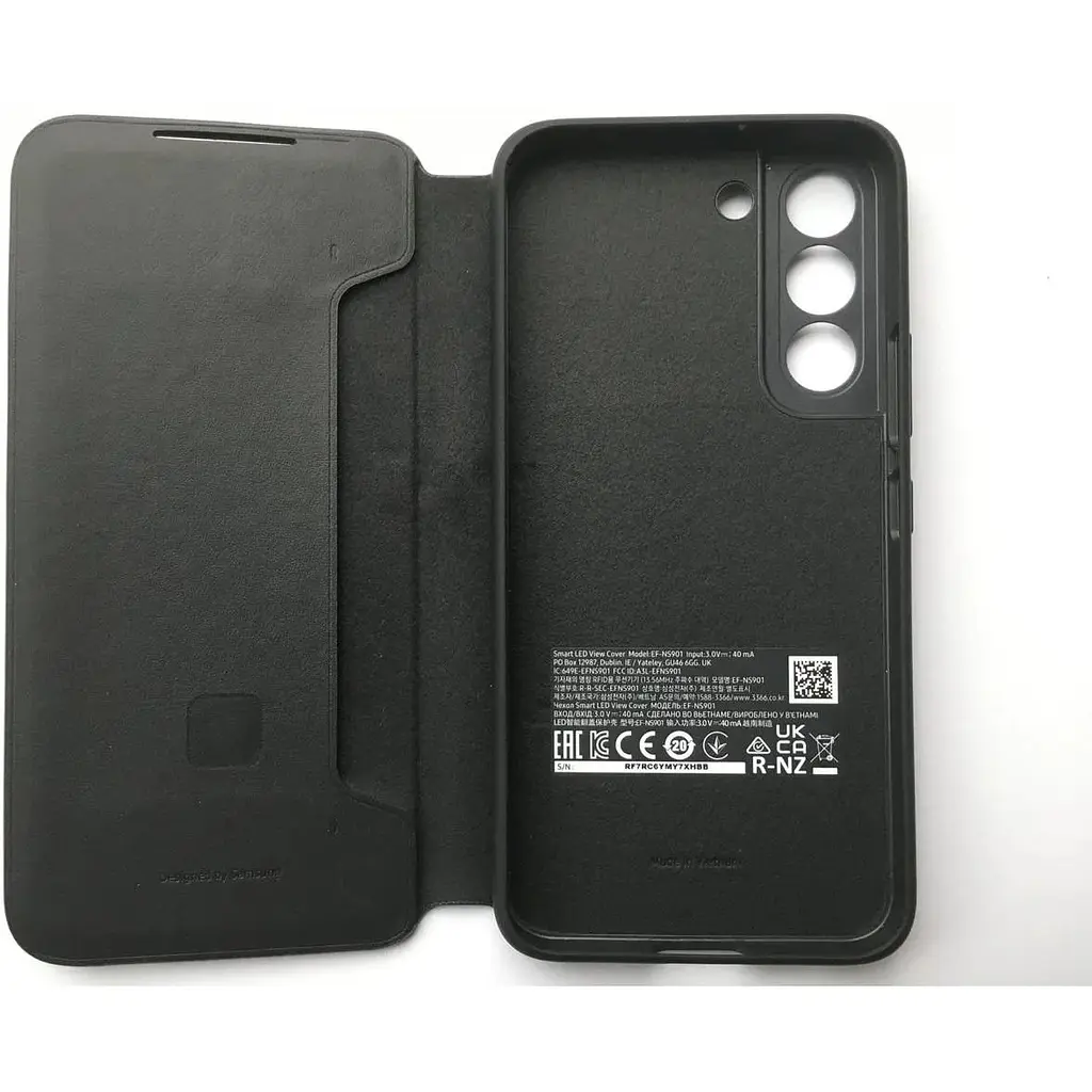 Оригинальный чехол-книжка Samsung для Galaxy S22 Plus Smart LED View Cover (6.6") Черный (EF-NS906PBEGRU) - фото 6