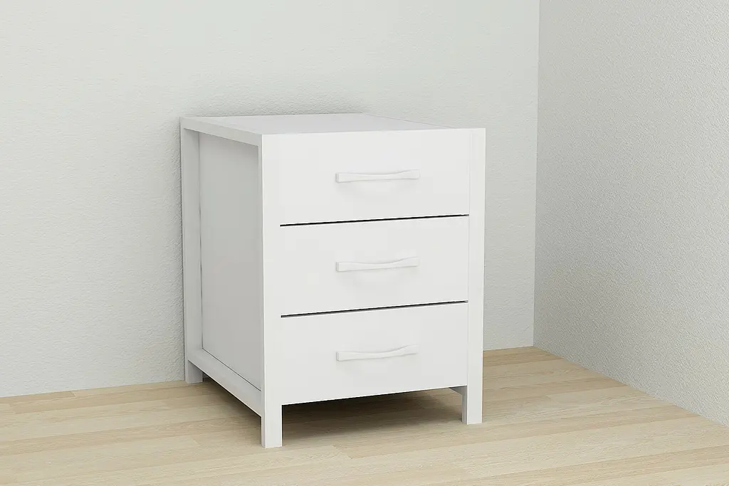 Тумба универсальная Ferrum-decor Вивьен 3 50x41x40 белый ДСП Белый 16мм (FRD-104191) - фото 3