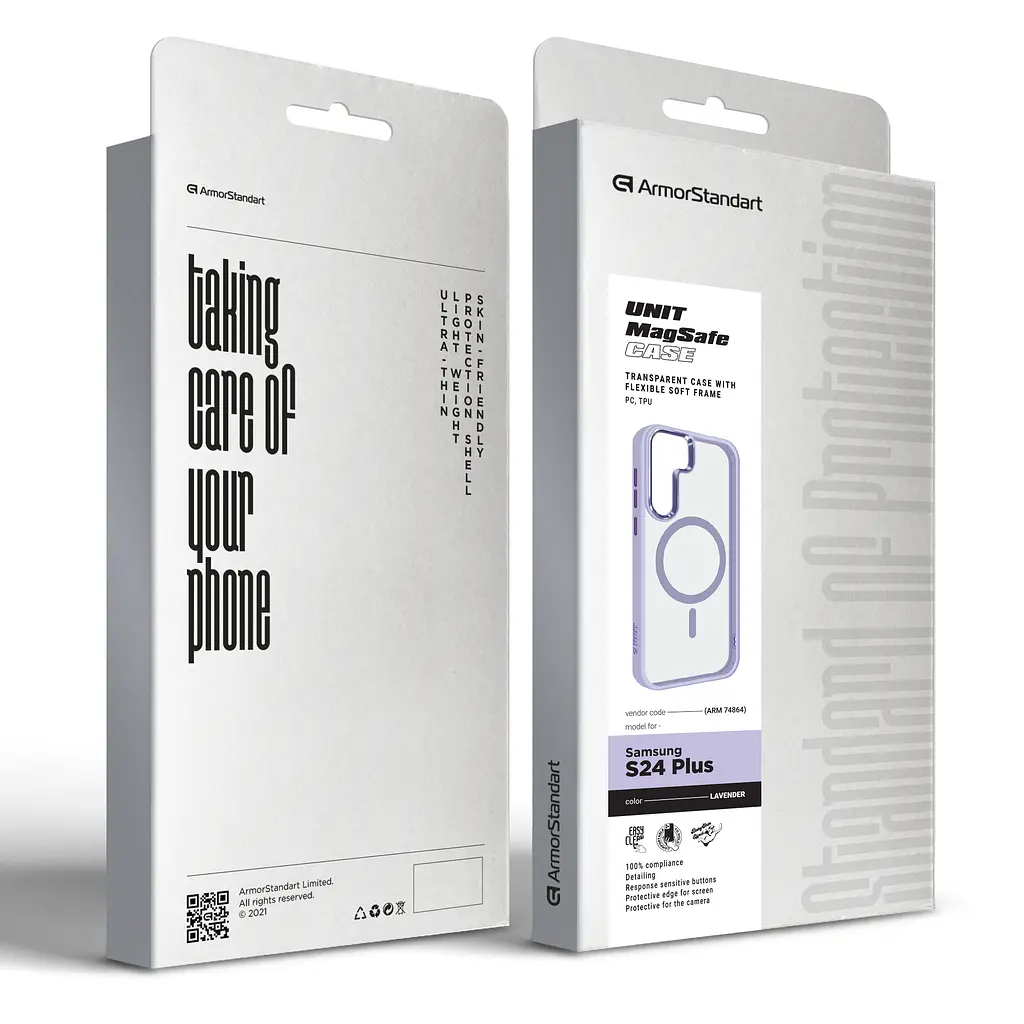 Чохол ArmorStandart Unit MagSafe для для Samsung S24 Plus Lavender (ARM74864) - фото 2