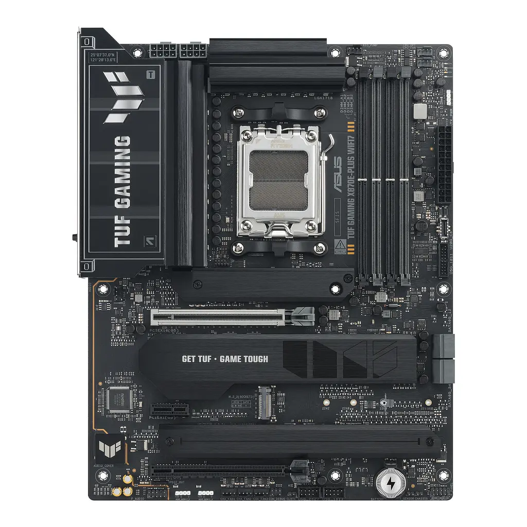 Материнская плата TUF GAMING X870E-PLUS WIFI7 sAM5 X870E 4xDDR5 M.2 HDMI Wi-Fi BT ATX Asus teh0019011 - фото 2
