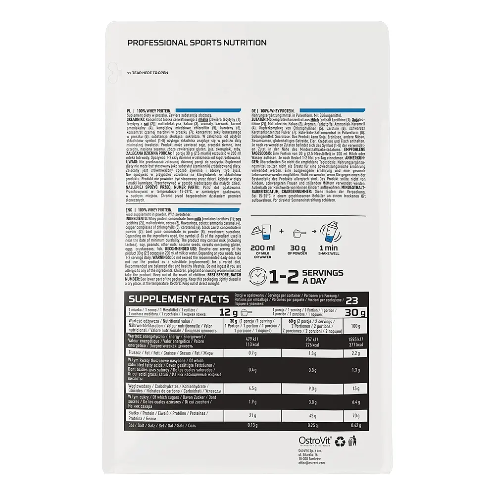 Протеїн OstroVit Whey Protein, 700 грамів - Крем брюле - фото 2