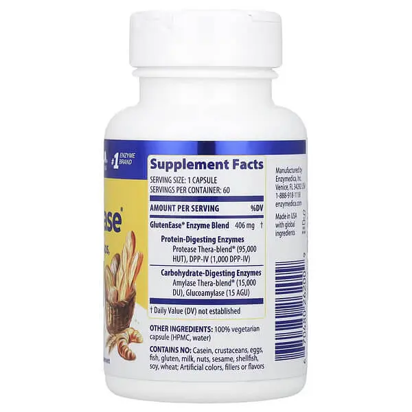 Ензими GlutenEase 60 капсул Enzymedica vit0006028 - фото 2