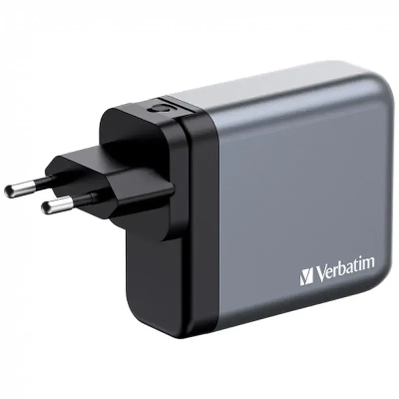 Зарядний пристрій Verbatim GaN 140 W 4 ports (2xUSB-C-140 W,USB-C 20 W /USB-A -3.0) (32203) - фото 2