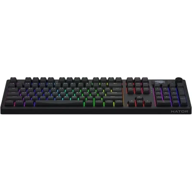 Клавіатура Hator Skyfall 100 PRO Aurum Vanila Silent RGB Wireless/Bluetooth/USB UA Black (HTK4101UA) - фото 2