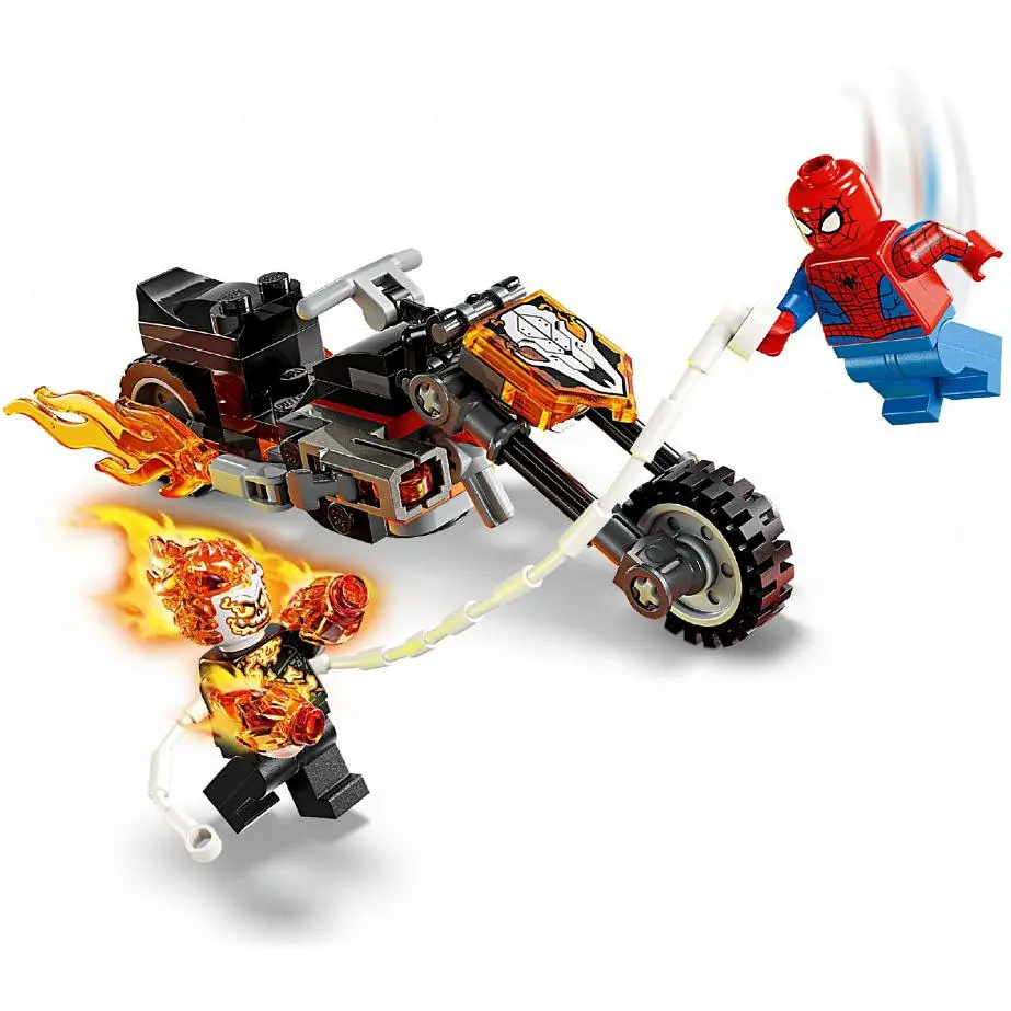 Конструктор LEGO Super Heroes Marvel Человек-паук vs. Призрачный всадник на мотоцикле 72 детали (76335) - фото 3