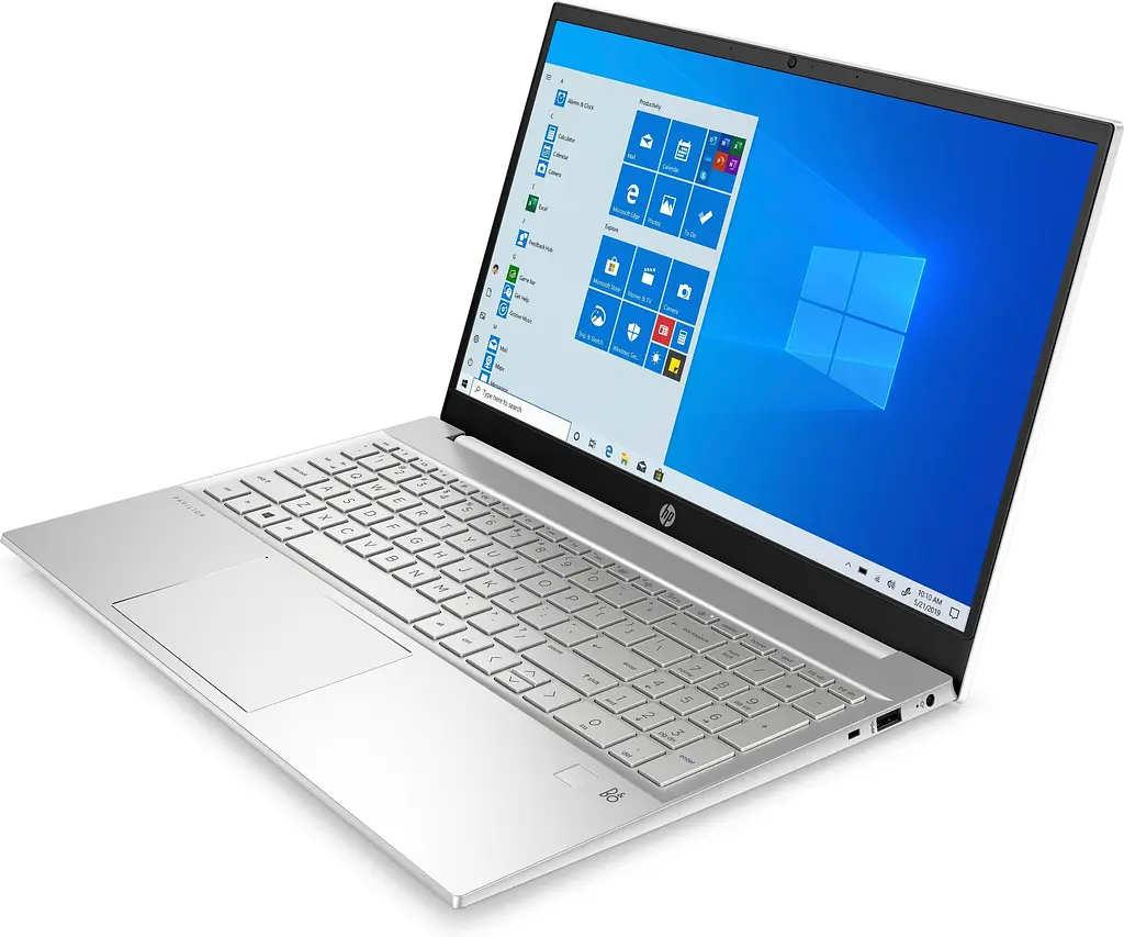 Ноутбук HP Pavilion 15-eh1052ua 15.6' FHD IPS AG, AMD R5 5500U, 12GB, F512GB, UMA, DOS, білий (422K8EA) - фото 3
