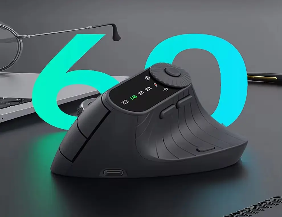 Вертикальна миша бездротова JOMAA 2,4G Bluetooth hub_fo7kvr - фото 2