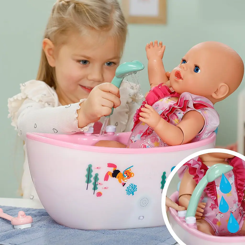 Автоматична ванночка для ляльки BABY BORN серії "Click and Play" – КАЗКОВЕ КУПАННЯ (світло, звук) BABY born 837993 - фото 7