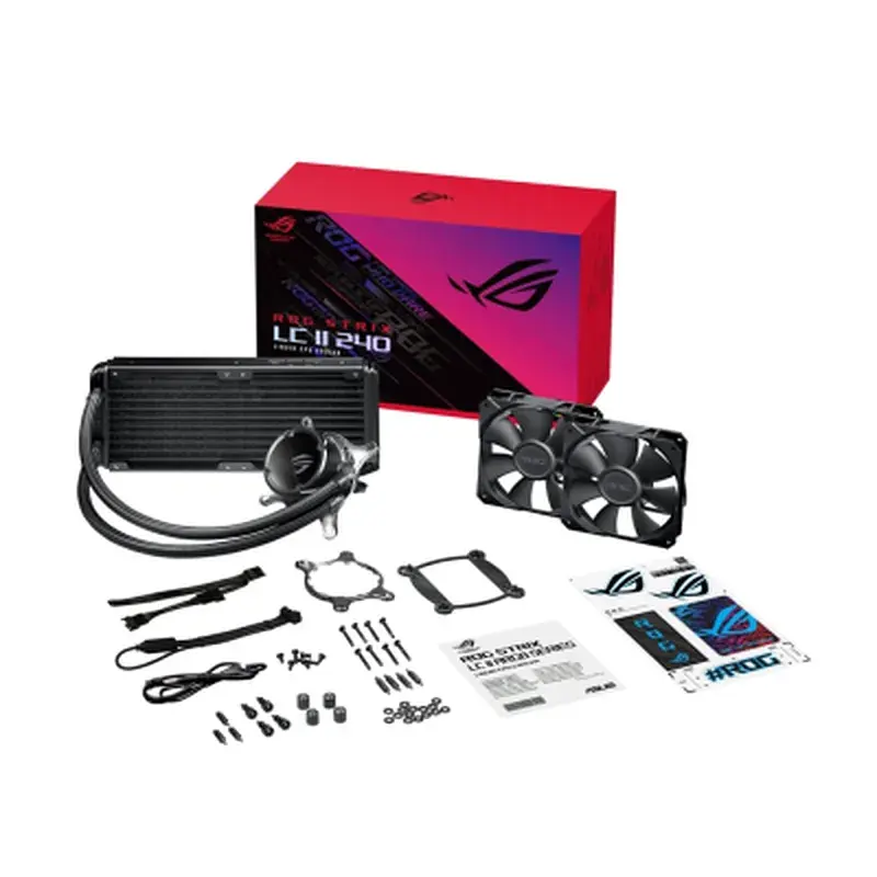 Система рідинного охолодження ASUS ROG STRIX LC II 240 Intel LGA 1700, 1200, 115x, 2011, 2011-3, 2066 AMD AM4, TR4 (90RC00E0-M0UAY0) - фото 5