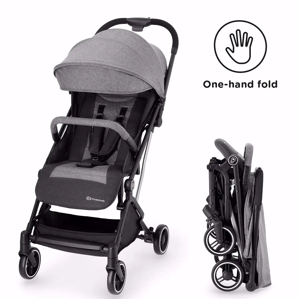 Прогулянкова коляска Kinderkraft Indy Grey - фото 4