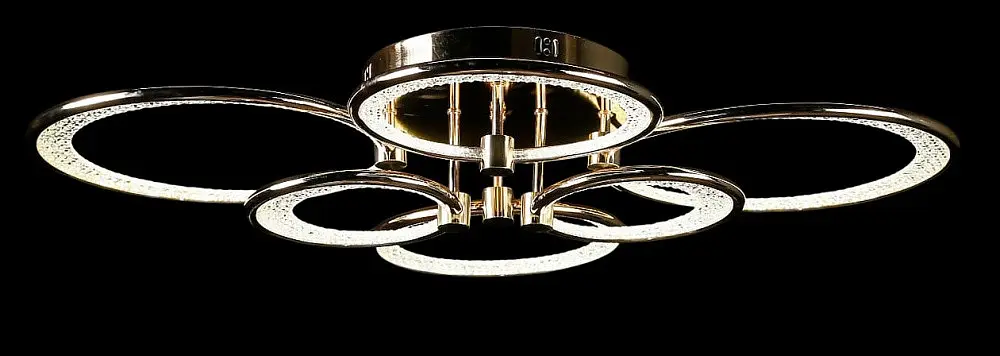 Люстра стельова LED Splendid Ray LT98120/2+2+2, 6 ламп, золото/білий, 84 см, сучасний стиль з димером - фото 4