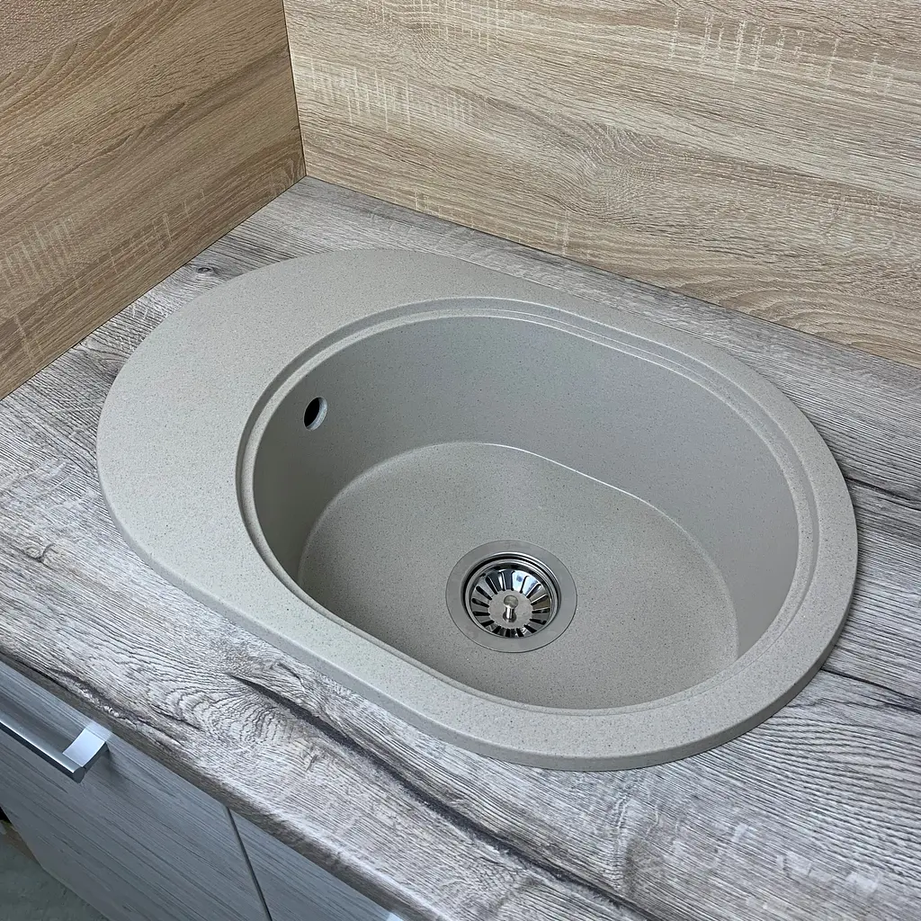 Кухонна мийка Adamant Ovale 610x420x180 Sand сахара 638223, Sand - фото 3
