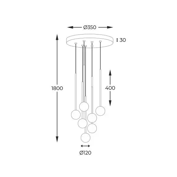 Люстра ALI 5642 Zuma Line - фото 3